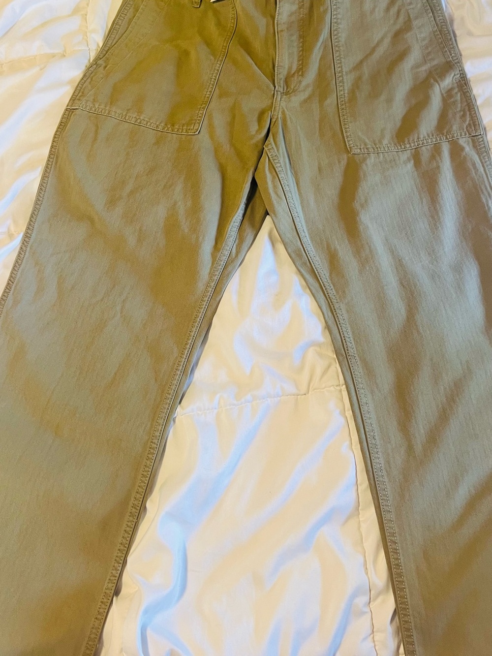 Brand new tags on, Men's Casual Straight-Leg Work Pants in light green Khaki
